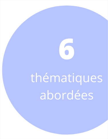 6 thématiques abordées